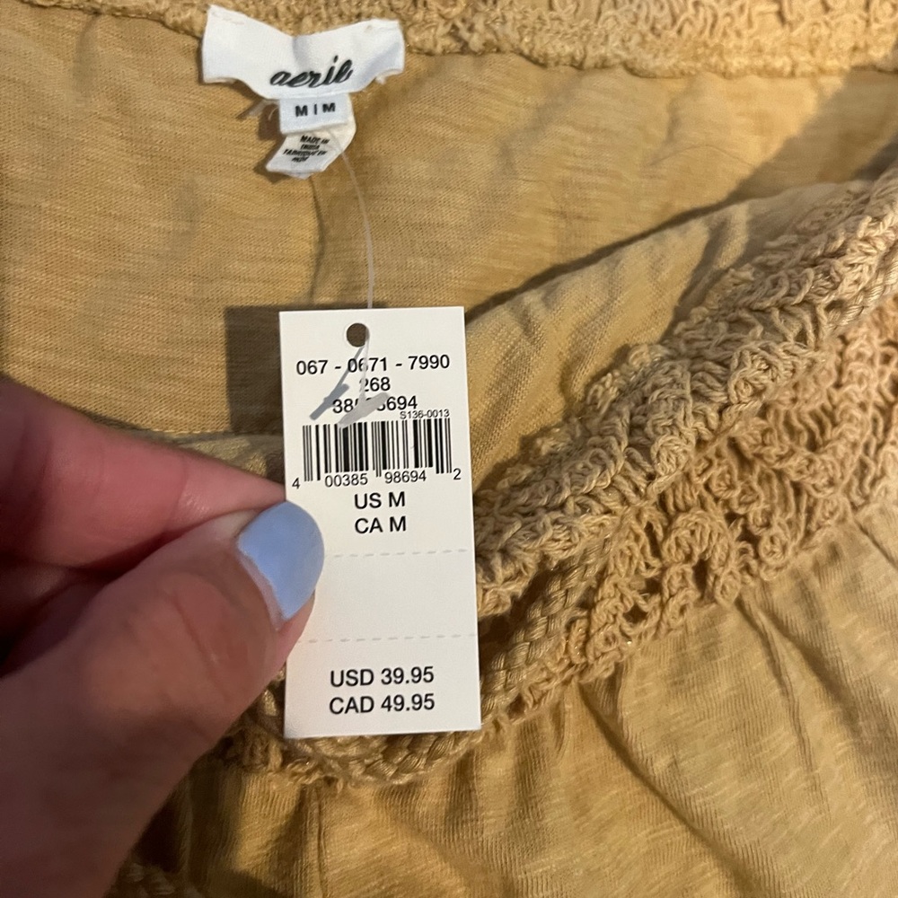 NWT - Aerie Flirty Crochet Shorts - Super cite crochet waistband -Size M… - Picture 5 of 14